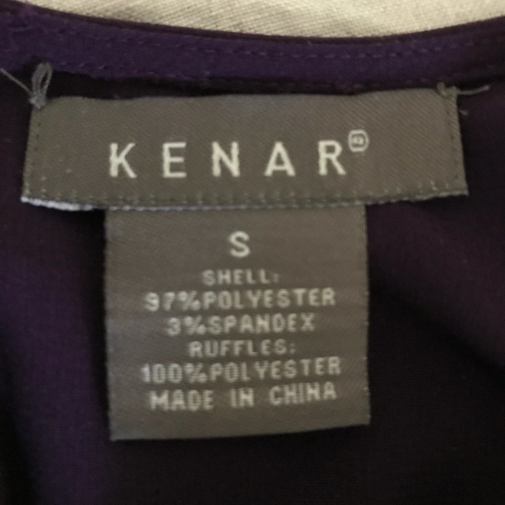 Kenar Purple Ruffle Front Halter Top - Picture 3 of 3
